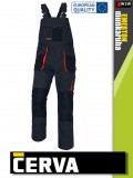 Cerva EMERTON BLACK flanel bélésű munkanadrág - munkaruha