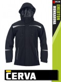 Cerva EMERTON STRETCH BLACK téli bélelt kabát - munkaruha