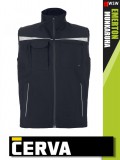 Cerva EMERTON STRETCH BLACK téli bélelt softshell mellény - munkaruha