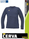 Cerva ESD NOYO NAVY technikai antisztatikus környakú póló - munkaruha