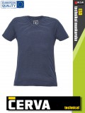 Cerva ESD NOYO NAVY technikai antisztatikus V-nyakú póló - munkaruha