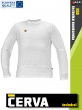 Cerva ESD NOYO WHITE technikai antisztatikus környakú póló - munkaruha