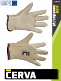 Cerva HERON Winter kombinált bélelt bőrkesztyű - 12 pár/csomag