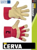 Cerva JAY kombinált bőrkesztyű - munkakesztyű - 12 pár/csomag