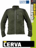 Cerva KEILOR OLIVE BOYER zipzáros pulóver - munkaruha