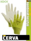 Cerva Kixx LIKE LIME textil nitrilmártott kesztyű - munkakesztyű