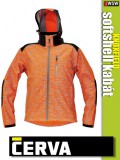 Cerva KNOXFIELD ORANGE HI-VIS printed softshell kabát - munkaruha