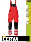 Cerva KNOXFIELD RED HI-VIS kantáros munkanadrág - munkaruha