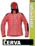 Cerva KNOXFIELD RED HI-VIS printed softshell kabát - munkaruha