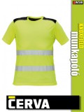Cerva KNOXFIELD YELLOW HI-VIS prémium póló - munkaruha