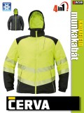Cerva KNOXFIELD YELLOW HI-VIZ 4in1 bélelt munkakabát - munkaruha