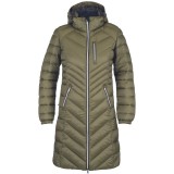 Cerva L-sure Sylvia lady hosszú kabát zöld színben