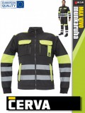 Cerva MAX VIVO BLACKHVY 2IN1 reflex technikai láthatósági munkakabát - munkaruha