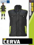 Cerva MAX VIVO BLACKHVY technikai téli bélelt munkamellény - munkaruha