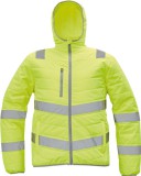 Cerva Montrose jólláthatósági munkavédelmi dzseki sárga színben