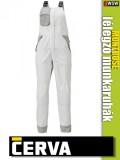 Cerva MONTROSE WHITE lélegző női kantáros munkanadrág - munkaruha