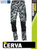 Cerva NEURUM ANTHRACITE CAMO prémium extra rugalmas SLIMFIT nadrág - munkaruha