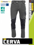 Cerva NEURUM ANTRACITE PERFORMANCE prémium extra rugalmas stretch SLIMFIT nadrág - munkaruha