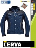 Cerva NEURUM NAVY CLASSIC prémium pamutgazdag stretch kapucnis munkakabát - munkaruha