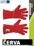 Cerva PUGNAX RED kombinált hegesztőkesztyű - 12 pár/csomag