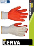 Cerva REDWING kötött LATEX-mártott munkakesztyű - 12 pár/csomag