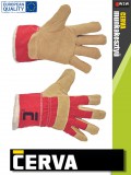 Cerva SHAG kombinált bélelt bőrkesztyű - munkakesztyű - 12 pár/csomag