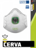Cerva SPIROTEK VS2100V FFP1 szelepes félálarc porálarc pormaszk - 10 db