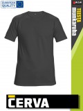 Cerva TEESTA ANTHRACITE pamut rugalmas egyszínű póló - 160 g/m2
