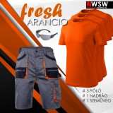 Cerva WSW FRESH ORANGE munkanadrág-póló-szemüveg munkaruha szett - munkaruha