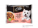 Cesar 4 Pack válogatás mártásban alutasakos kutyaeledel, 4x100g