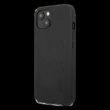 CG MOBILE AMG SIGNATURE műanyag telefonvédő (valódi bőr bevonat) FEKETE [Apple iPhone 13 mini] (AMHCP13SDOLBK) - Telefontok