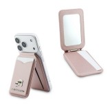 CG Mobile Apple iPhone 12  karl lagerfeld mirror kártyatartó (kitámasztó, tükör, magsafe) rózsaszín