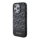 CG Mobile Apple iPhone 15 Pro guess 4g g cube szilikon telefonvédő (műanyag hátlap, magsafe) fekete