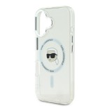 CG Mobile Apple iPhone 16 Karl Lagerfeld iml karl head metal frame magsafe  (ütésálló, kameravédő, magsafe) átlátszó