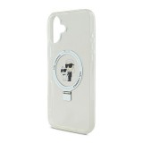 CG Mobile Apple iPhone 16 Karl Lagerfeld ringstand karl and choupette magsafe  (ütésálló, magsafe, kitámasztó) fehér