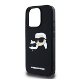 CG Mobile Apple iPhone 16 Pro Karl Lagerfeld 3d rubber double heads szilikon telefonvédő (ütésállóság, 3d) fekete