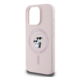 CG Mobile Apple iPhone 16 Pro liquid silicone karl and choupette magsafe szilikon védő (ütésállóság, magsafe) rózsaszín