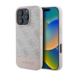 CG Mobile Apple iPhone 16 Pro Max guess 4g stripe műanyag telefonvédő (textil hátlap) rózsaszín