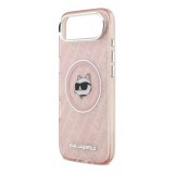 CG Mobile Apple iPhone Air karl lagerfeld iml choupette head logo magsafe védő (ütésálló, kameravédő, magsafe) rózsaszín