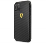CG MOBILE Ferrari Scuderia műanyag telefonvédő (karbon minta) FEKETE [Apple iPhone 11 Pro]