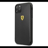 CG MOBILE Ferrari Scuderia műanyag telefonvédő (karbon minta) FEKETE [Apple iPhone 11 Pro] (FESPCHCN58CBBK)