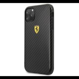 CG MOBILE Ferrari Scuderia műanyag telefonvédő (karbon minta) FEKETE [Apple iPhone 11 Pro] (FESPCHCN58CBBK) - Telefontok