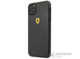 CG Mobile Ferrari Scuderia műanyag tok Apple iPhone 11 Pro Max készülékhez, fekete, karbon mintás
