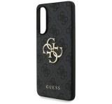 Cg mobile GUESS 4G BIG LOGO szilikon telefonvédő (ütésállóság, bőr hatású hátlap) FEKETE Samsung Galaxy S25 Edge (SM-S937)