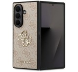 Cg mobile GUESS 4G BIG LOGO szilikon telefonvédő (ütésállóság, bőr hatású hátlap) RÓZSASZÍN Samsung Galaxy Z Fold7 (SM-F966)