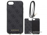Cg mobile GUESS 4G Crossbody műanyag flip tok Apple iPhone 7 4.7 készülékhez, szürke