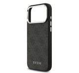 Cg mobile GUESS 4G MAGSAFE szilikon telefonvédő (ütésállóság, műanyag hátlap) FEKETE Apple iPhone 17 Pro Max