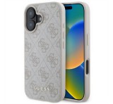 Cg mobile GUESS 4G METAL GOLD LOGO műanyag telefonvédő (textil hátlap) RÓZSASZÍN Apple iPhone 16