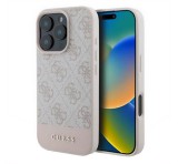 Cg mobile GUESS 4G STRIPE műanyag telefonvédő (textil hátlap) RÓZSASZÍN Apple iPhone 16 Pro Max