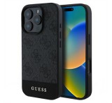 Cg mobile GUESS 4G STRIPE műanyag telefonvédő (textil hátlap) SZÜRKE Apple iPhone 16 Pro Max